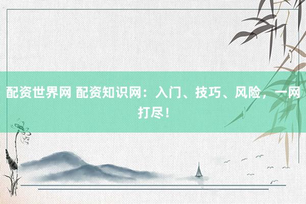 配资世界网 配资知识网：入门、技巧、风险，一网打尽！
